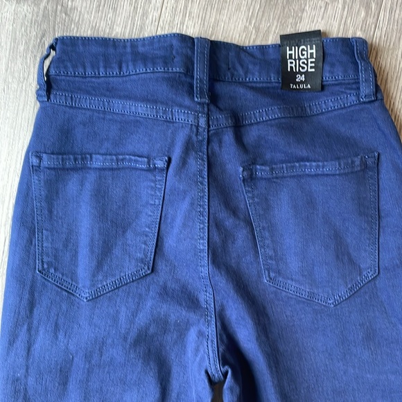 ARITZIA Talula Like New Blue High Rise with kick flare . - Picture 5 of 10